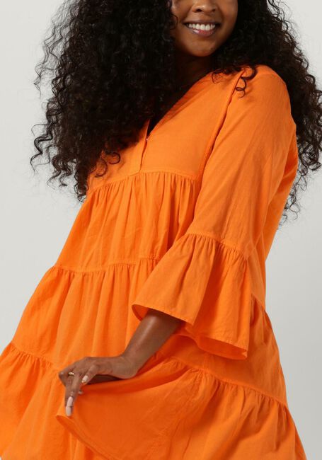 Oranje DEVOTION Mini jurk SKINARIA - large