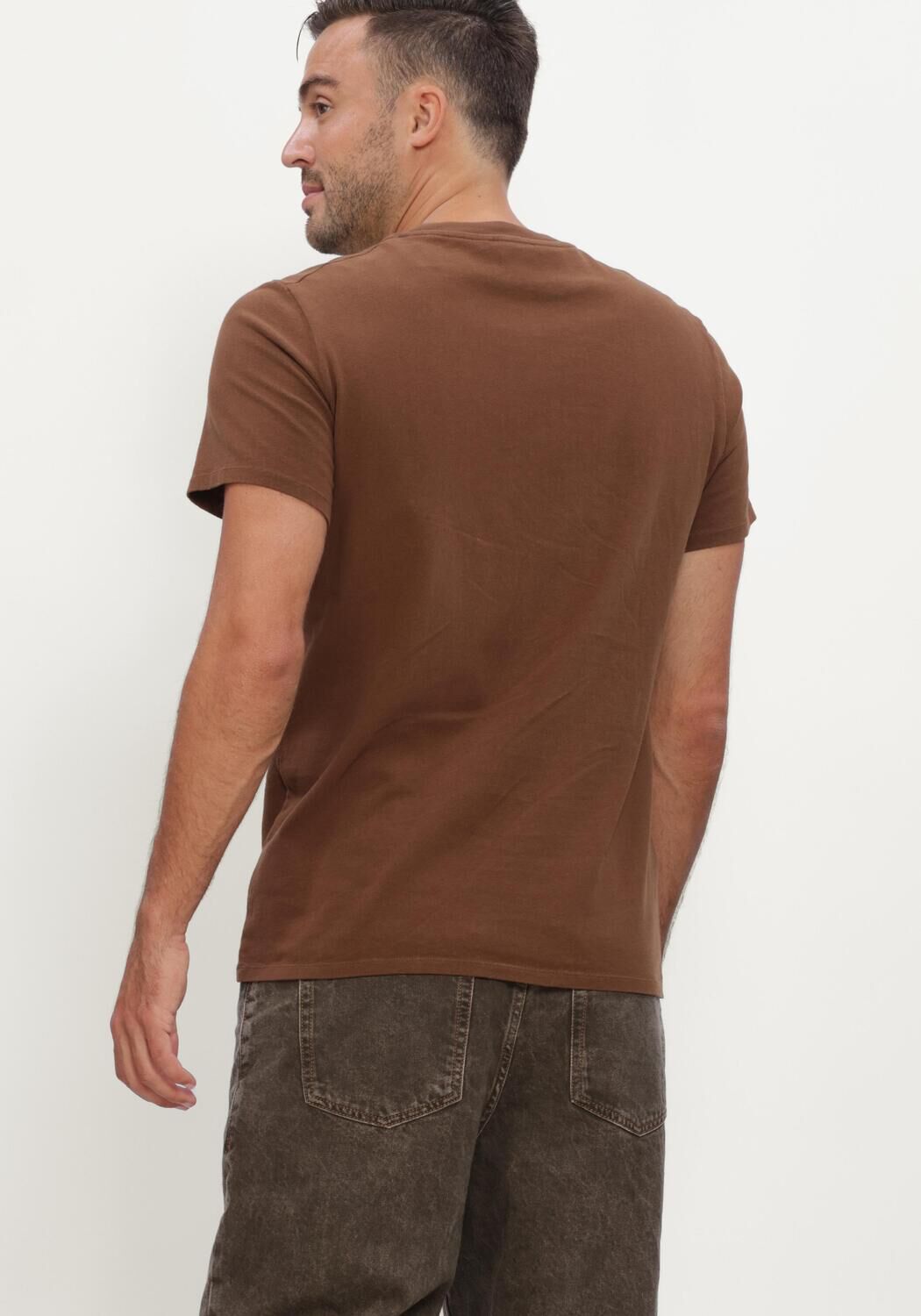 Bruine AMERICAN VINTAGE T-shirt YKOBOW - large