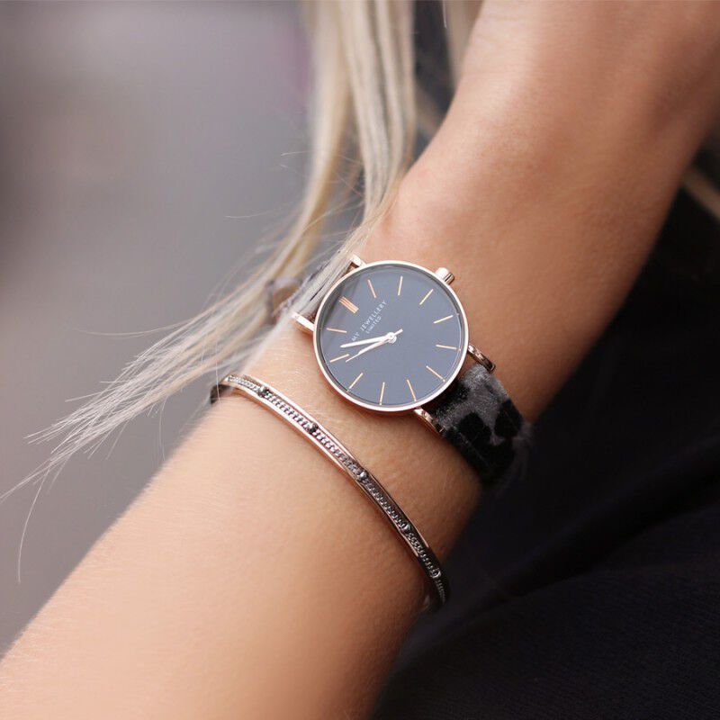 Grijze MY JEWELLERY  LEOPARD WATCH - large