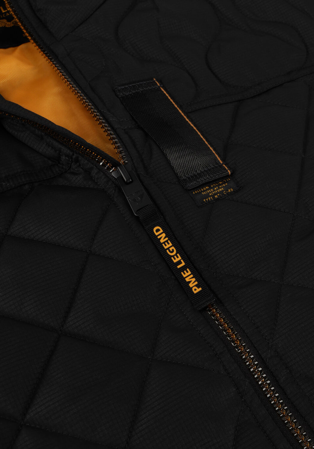 Zwarte PME LEGEND Gewatteerde jas BOMBER JACKET CARGO GLIDER 4.0 BRIGHTSTER - large