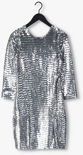 Zilveren Y.A.S. Mini jurk YASROARING 7/8 MINI SEQUIN DRESS - large