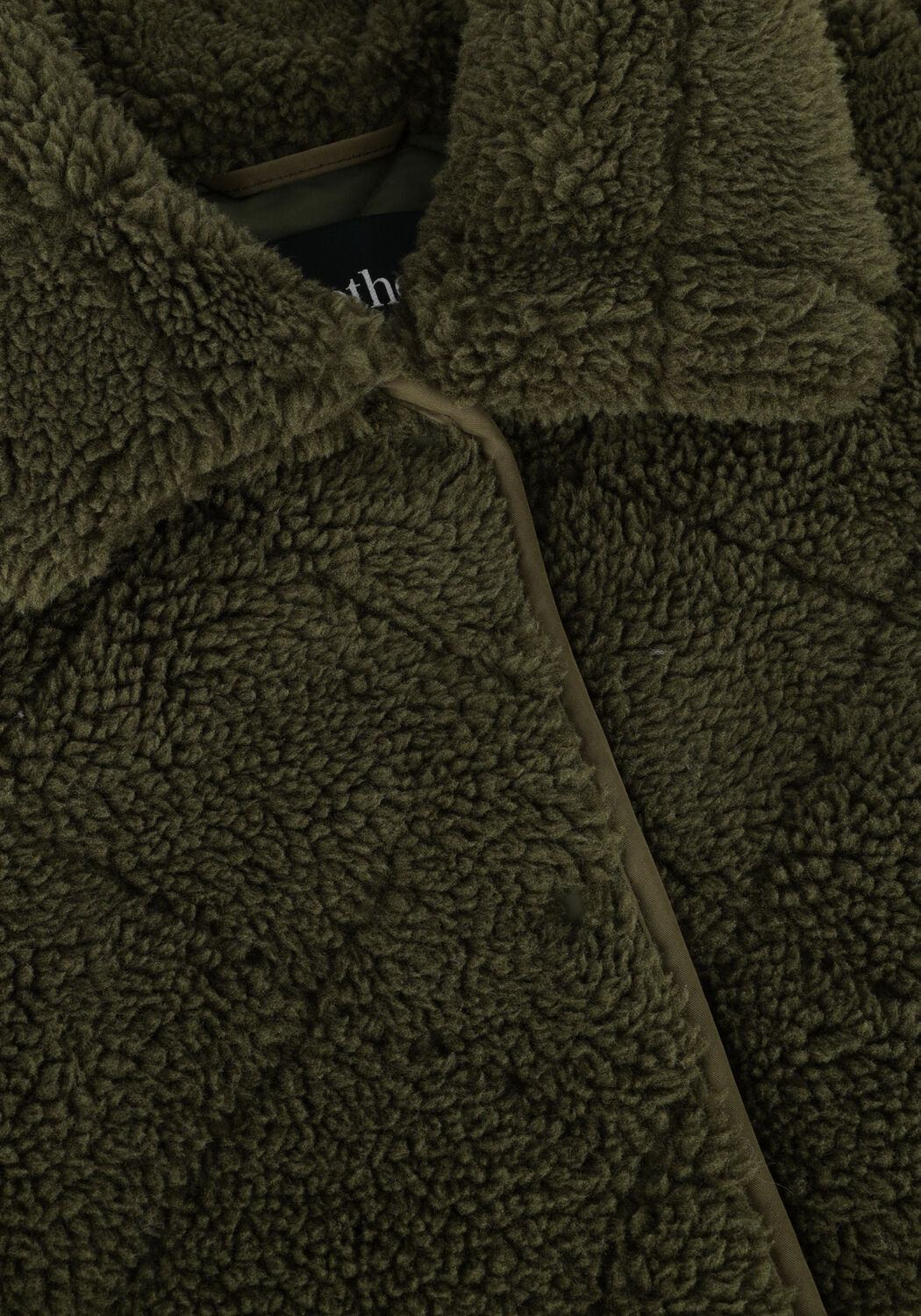 Groene ANOTHER LABEL Teddy jas DANAE COAT - large