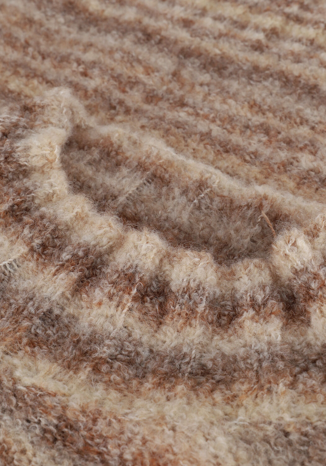 Grijze VANILIA Trui STRIPE COL KNIT - large