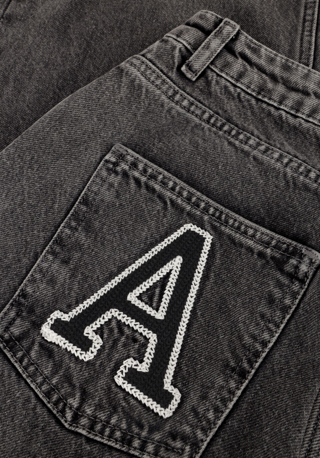 Grijze ALIX THE LABEL Straight leg jeans LADIES WOVEN RELAXED DENIM PANTS - large