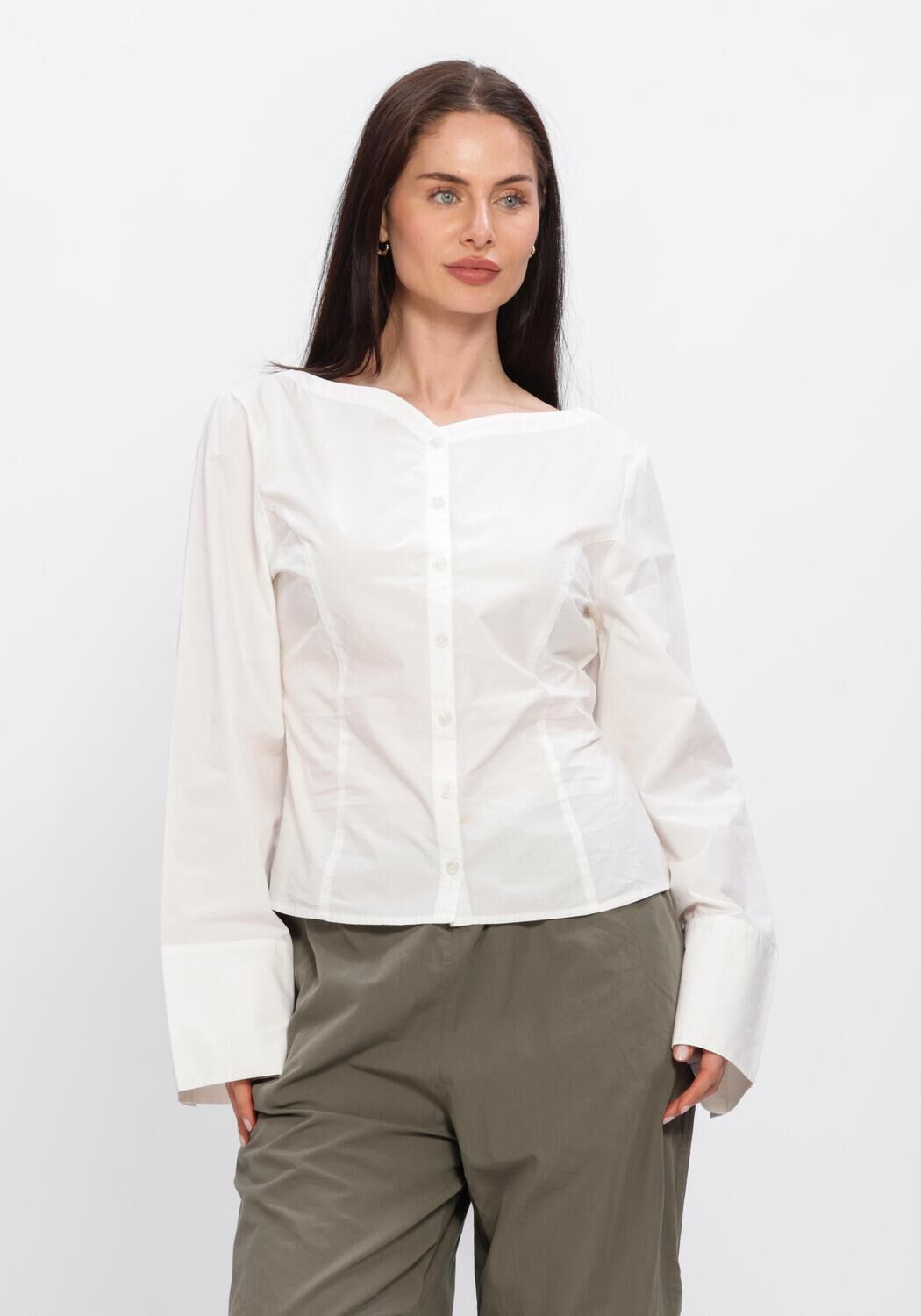 Witte ENVII Blouses ENWEB LS B-N SHIRT 7119 - large