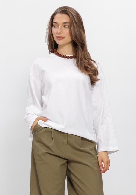 Witte BOII STUDIOS Top ALBERTO O-NECK BOXY - large