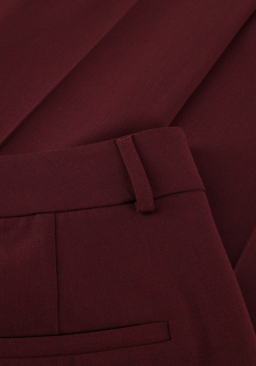 Bordeaux SELECTED WOMEN Wijde broek SLFRITA MW WIDE PANT MEL - large