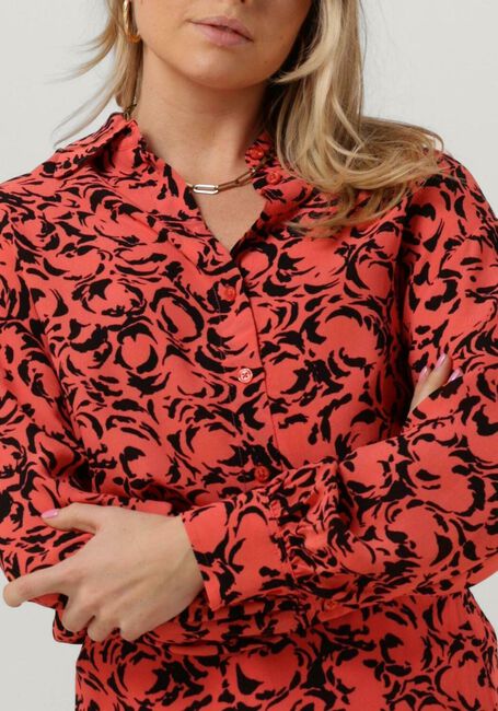 Koraal ALIX THE LABEL Blouses LADIES WOVEN TWO COLOUR BLOUSE - large