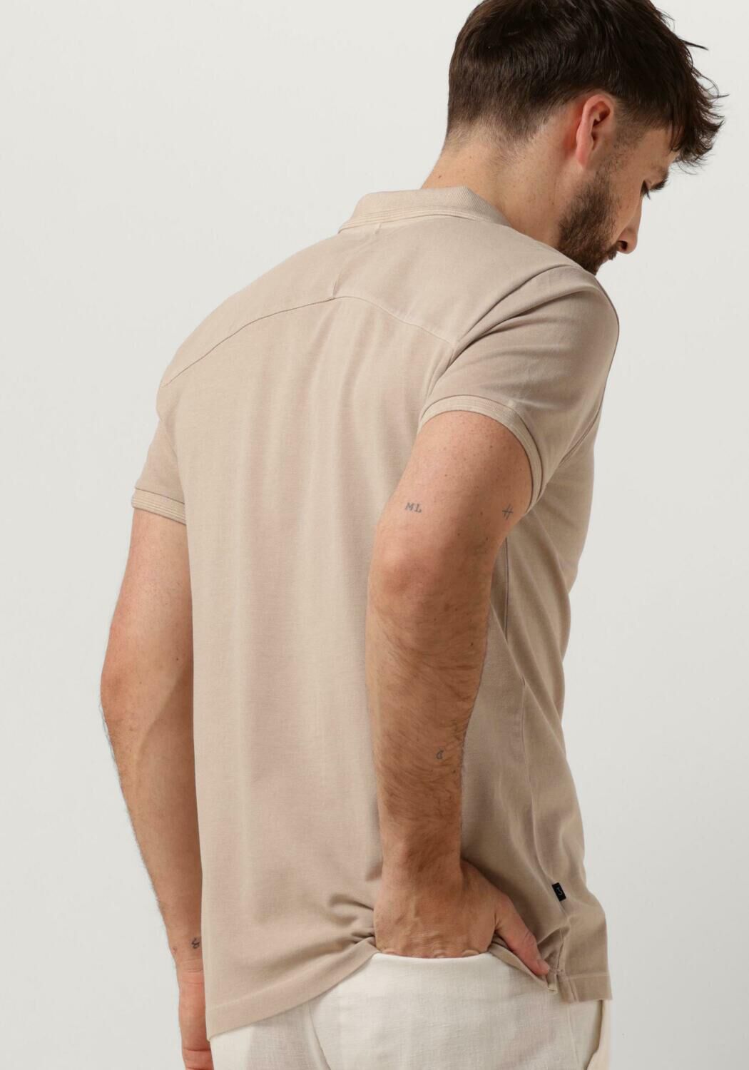 BUTCHER OF BLUE Heren Polo's & T-shirts Classic Comfort Polo Beige