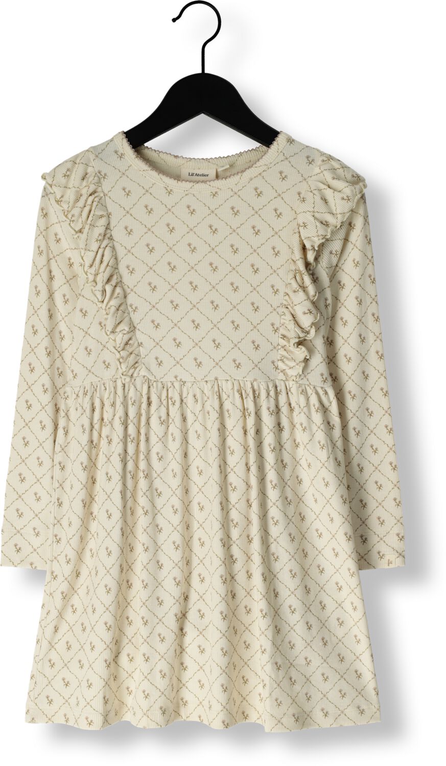 LIL' ATELIER Meisjes Jurken Nmfgago Kne Ls Dress Lil Beige