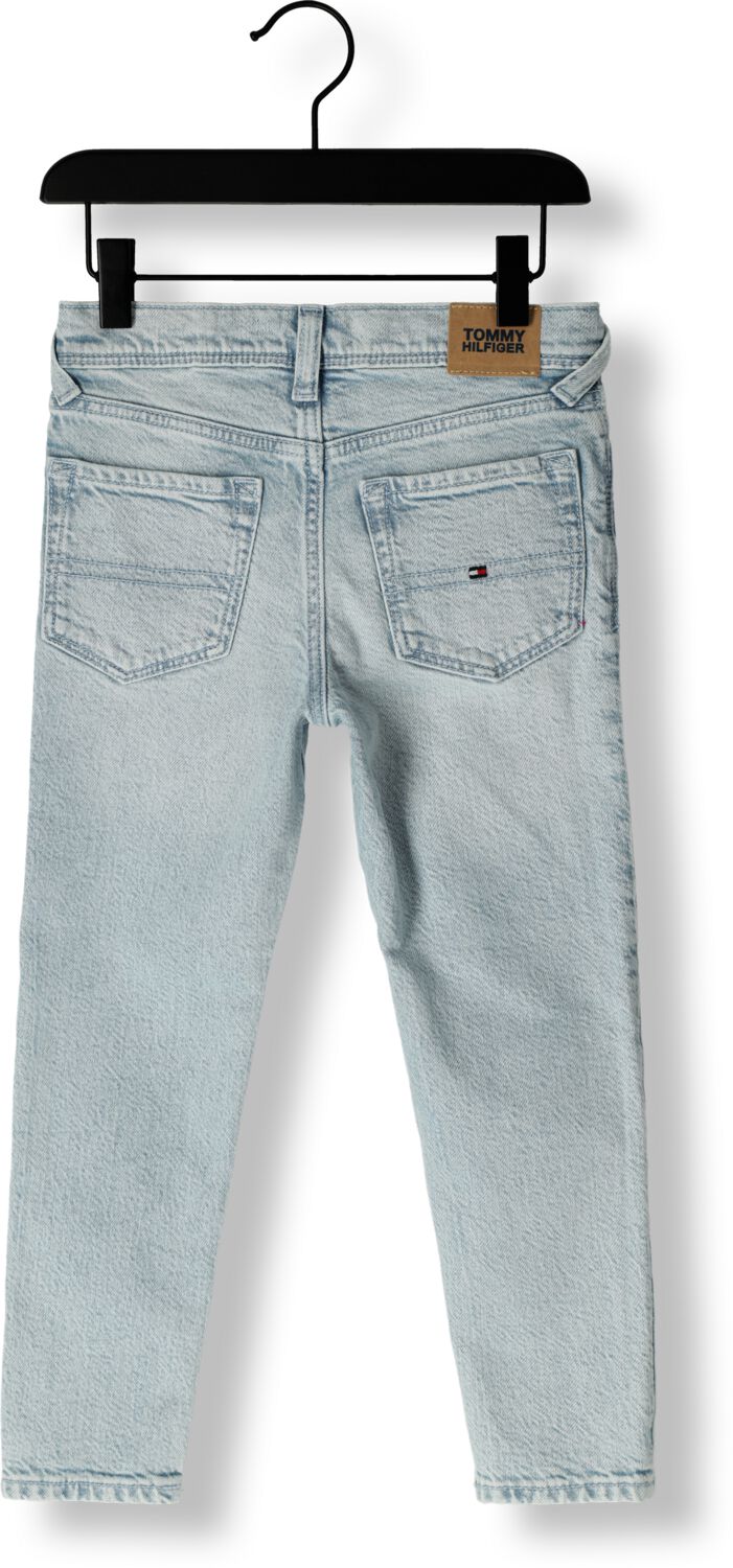 TOMMY HILFIGER Jongens Jeans Scanton Y Slim Fit Bleach Jeans Blauw