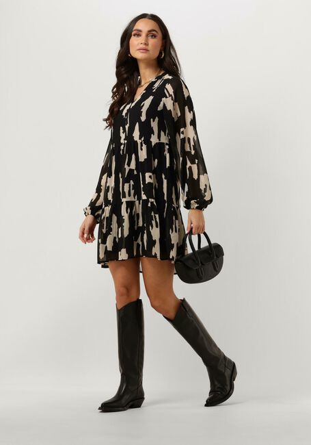 Zwarte OBJECT Mini jurk OBJMILA GIA L/S DRESS - large