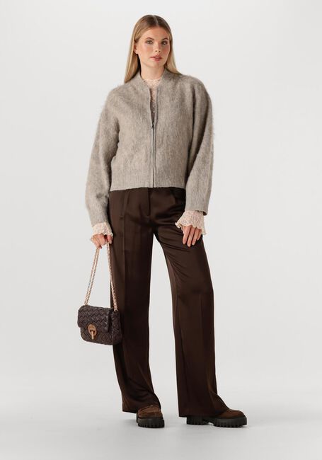 Taupe STUDIO AR Trui HARPER BRUSHED KNIT - large