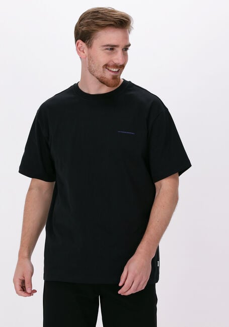 Zwarte WOODBIRD T-shirt STAIN BACK TEE - large