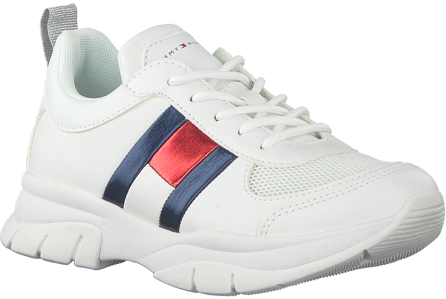 Witte TOMMY HILFIGER Lage sneakers LOW CUT LACE UP SNEAKER | Omoda