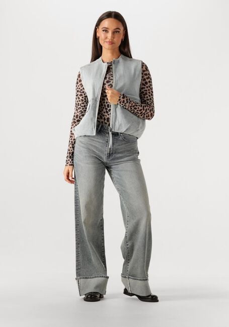 Grijze CATWALK JUNKIE Tops & T-shirts CHEETAH MESH LONG SLEEVE - large