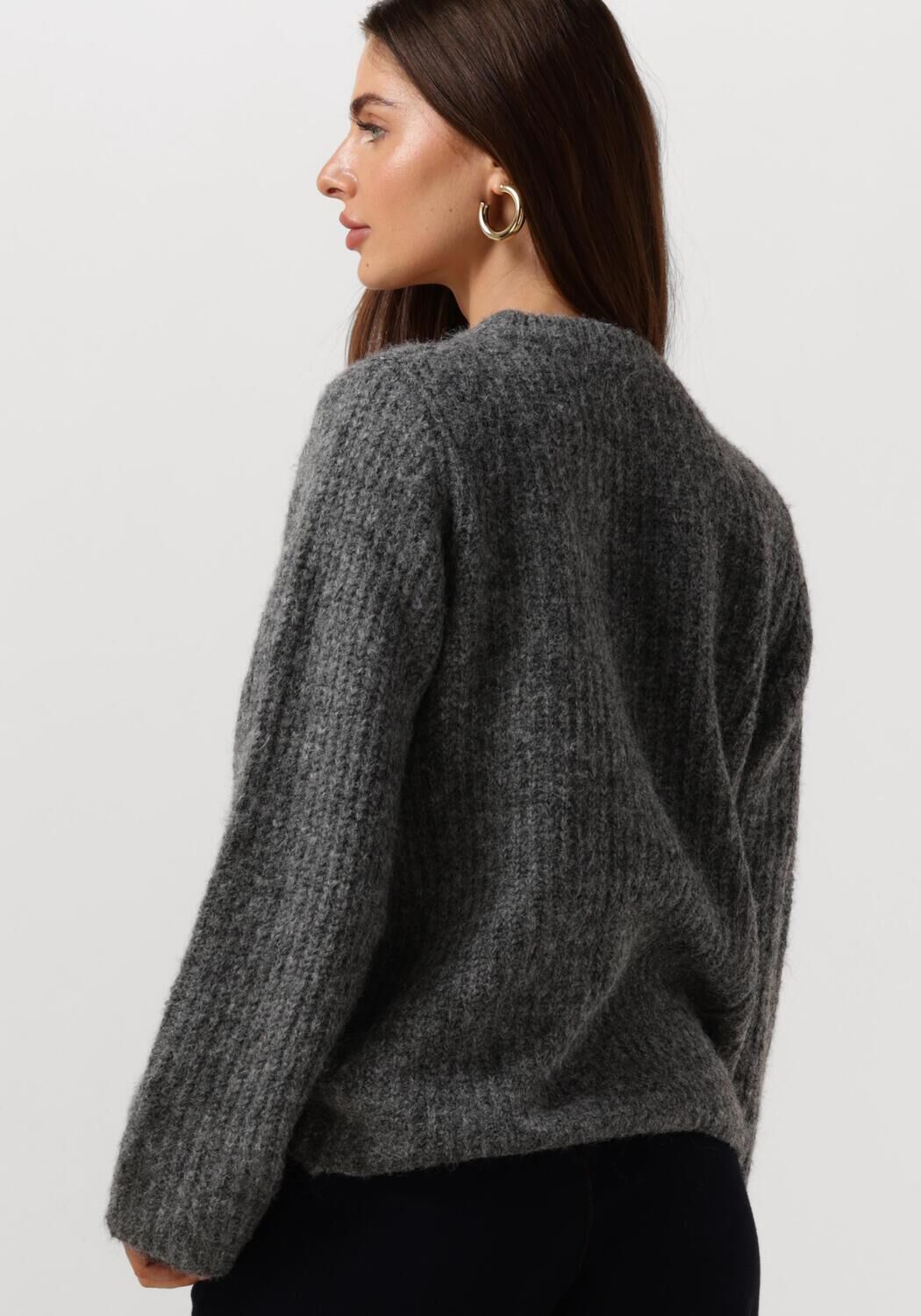 MY ESSENTIAL WARDROBE Dames Truien & Vesten Meenamw Knit Pullover Grijs