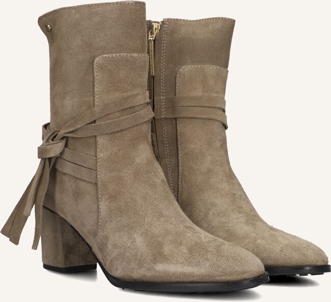 Taupe FRED DE LA BRETONIERE Enkellaarsjes GIA STELLA Taupe FRED DE LA BRETONIERE Enkellaarsjes GIA STELLA - large