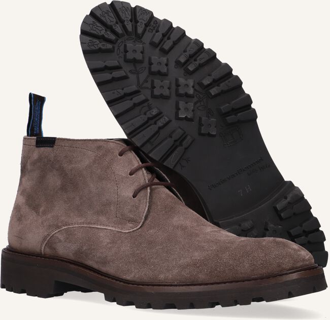 Taupe FLORIS VAN BOMMEL Veterschoenen 20077 Taupe FLORIS VAN BOMMEL Veterschoenen 20077 - large