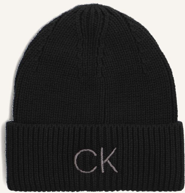 Zwarte CALVIN KLEIN Muts ESSENTIALS BEANIE Zwarte CALVIN KLEIN Muts ESSENTIALS BEANIE - large