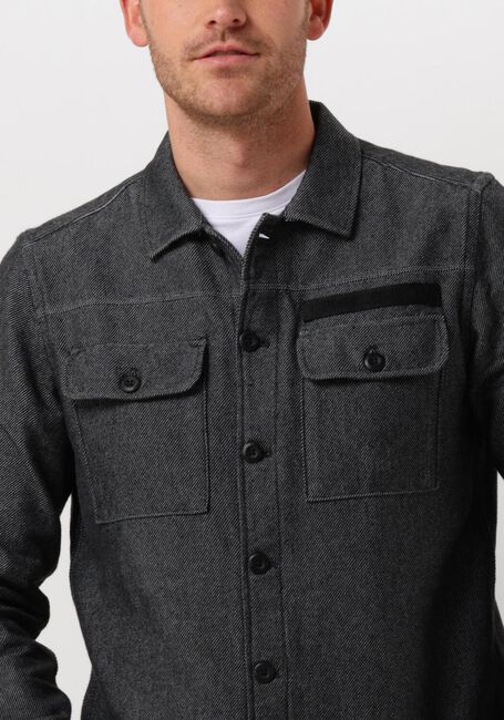 Zwarte PME LEGEND Overhemden LONG SLEEVE SHIRT CTN 2TONE FLANNEL TWILL - large