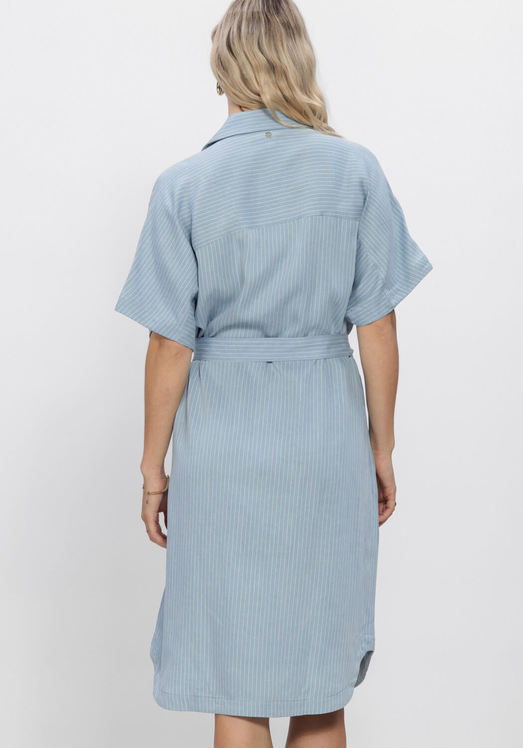 Blauwe MOS MOSH Midi jurk MMZENTA NEO DRESS - large