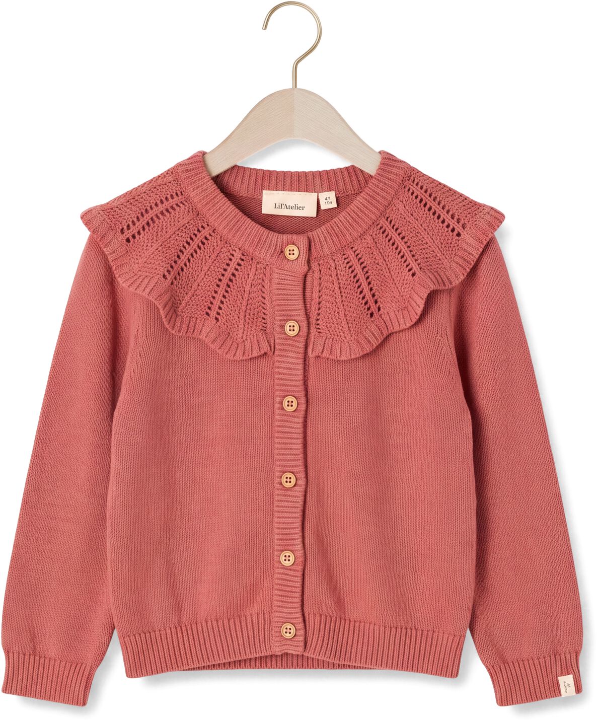 Lil' Atelier Meisjes Truien & Vesten Nmfnoda Ls Knit Card Lil - Roze