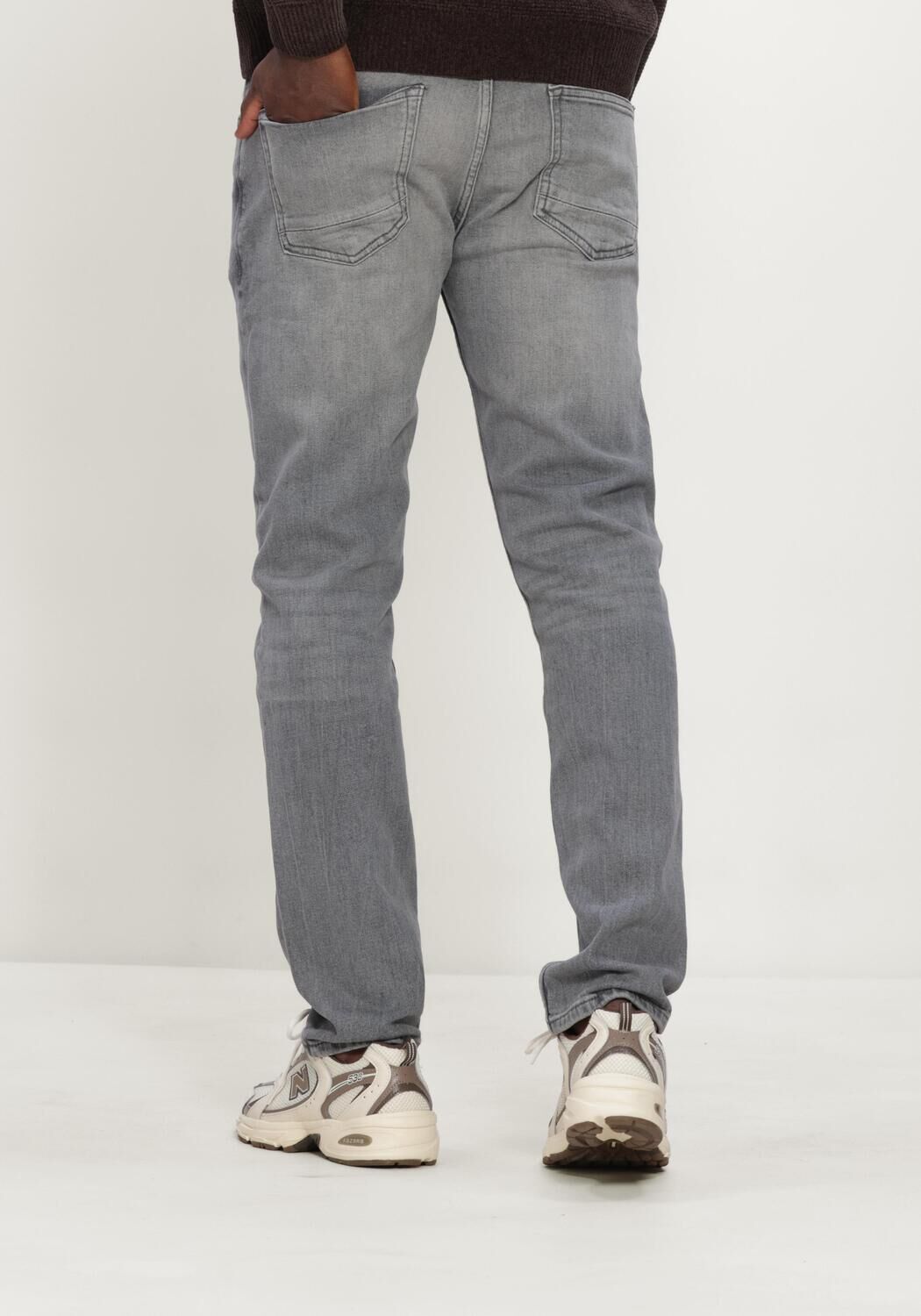 Grijze PURE PATH Slim fit jeans THE RYAN SLIM FIT JEANS - large