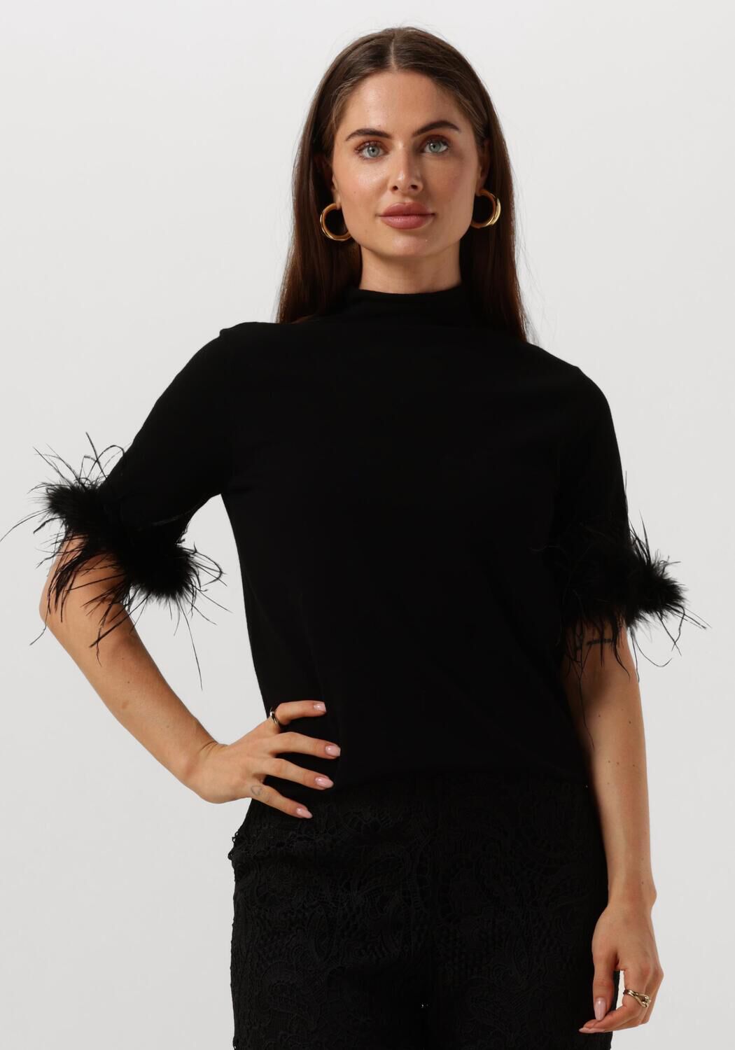 TWINSET MILANO Dames Tops & T-shirts 242tp3901 Zwart