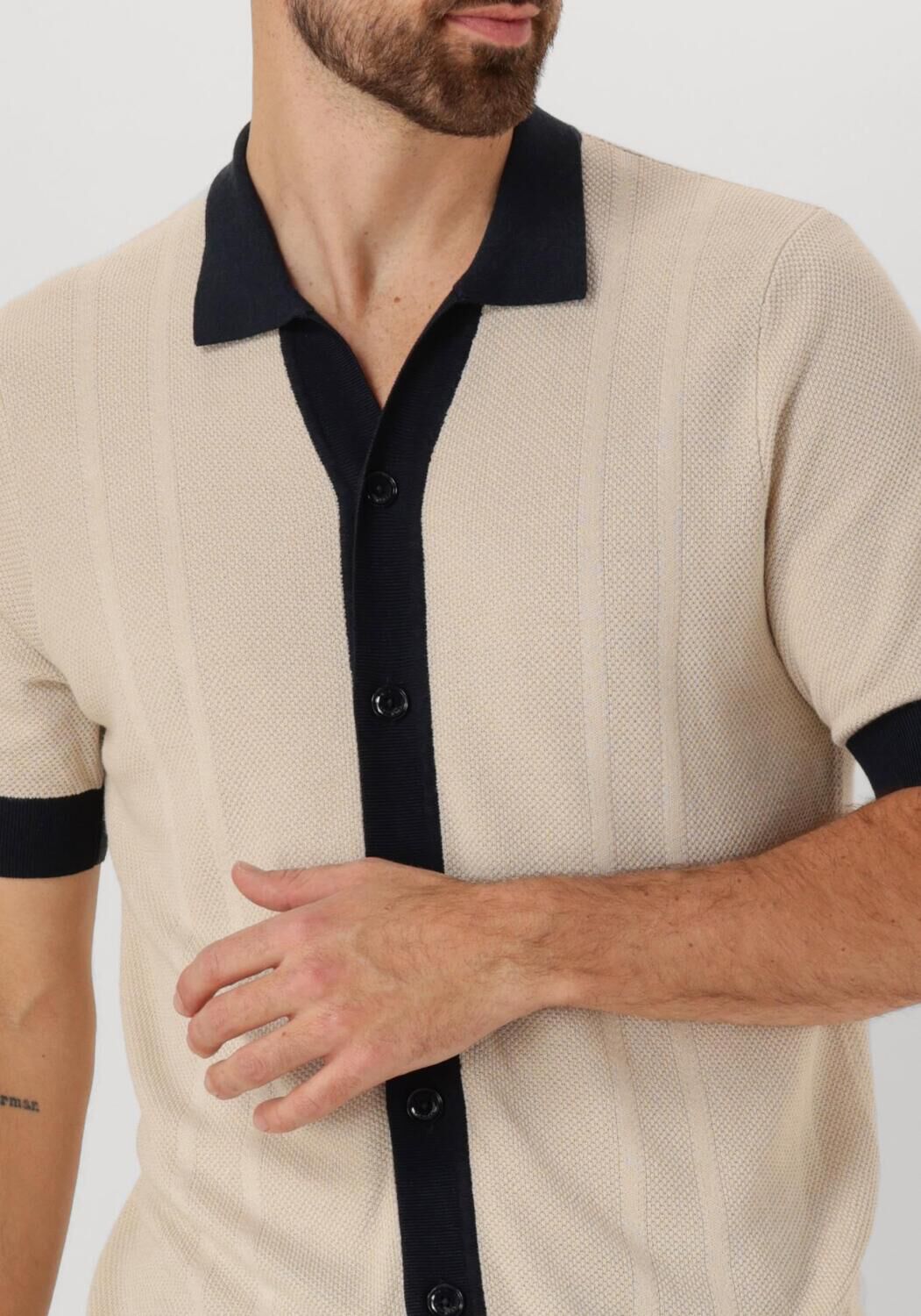 BUTCHER OF BLUE Heren Polo's & T-shirts Ripley Knit Polo Beige