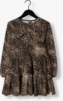 Bruine ALIX MINI Mini jurk WOVEN ANIMAL FEATHER DRESS - medium