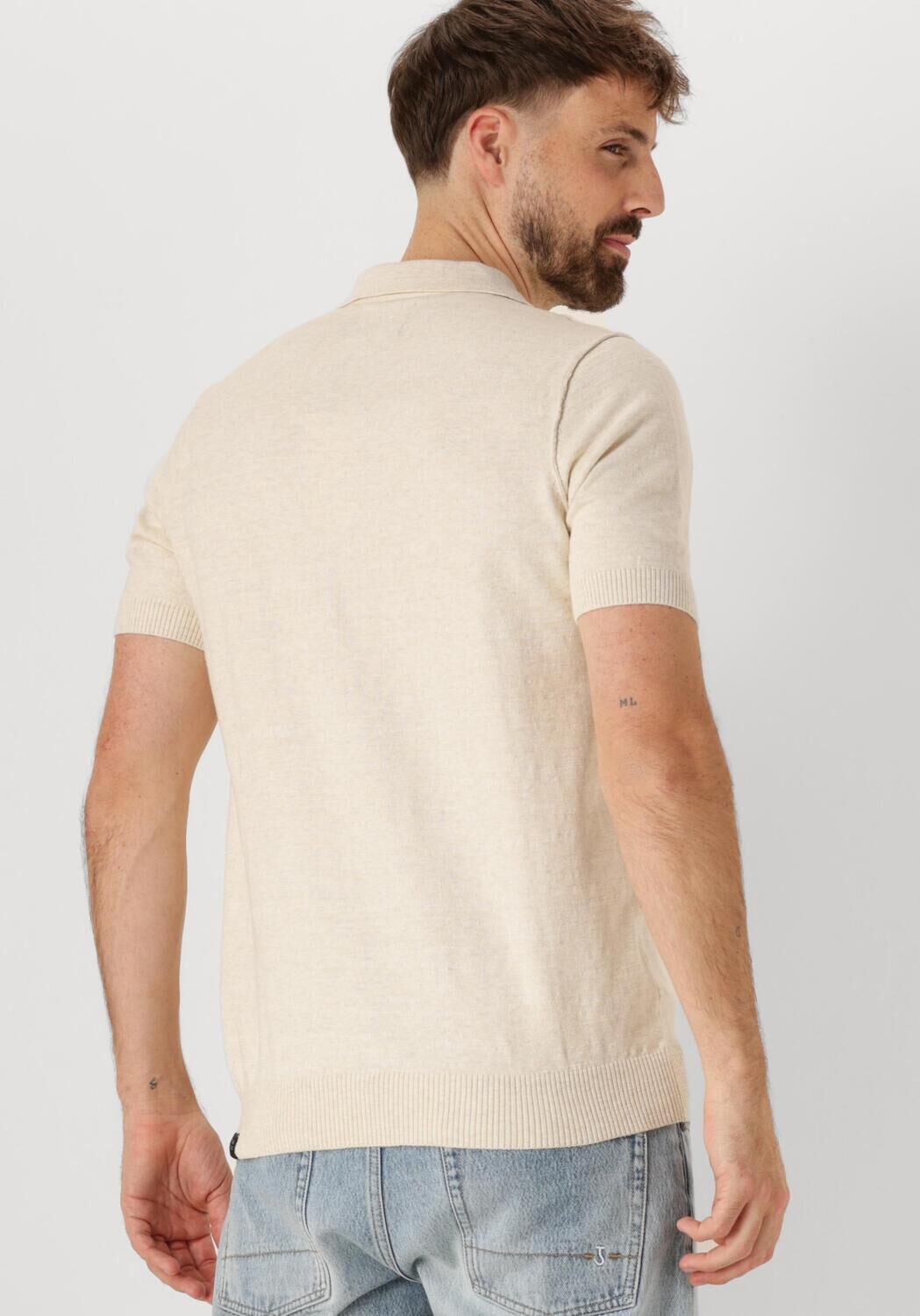 BUTCHER OF BLUE Heren Polo's & T-shirts Lt Clifden Polo L s Beige