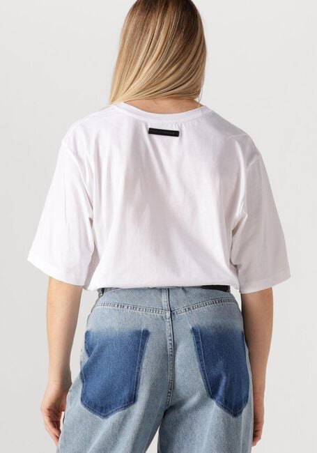 Witte HAUTE L'AMITIÉ T-shirt CREW RUB PRINT TEE - large