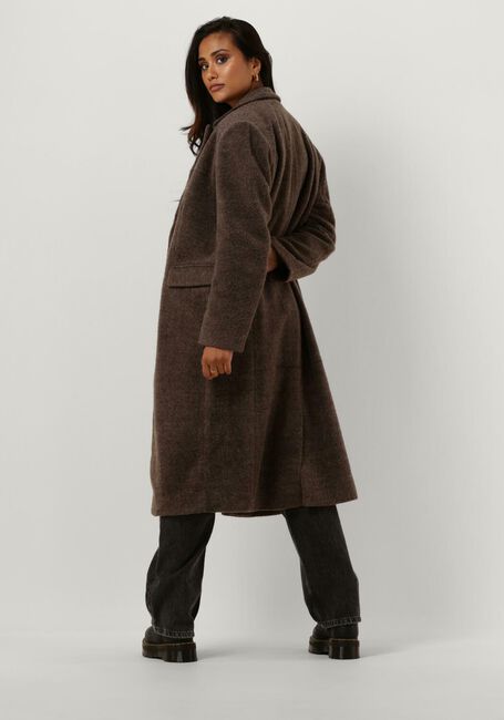Grijze OBJECT Mantel OBJOLGA WOOL COAT NOOS - large