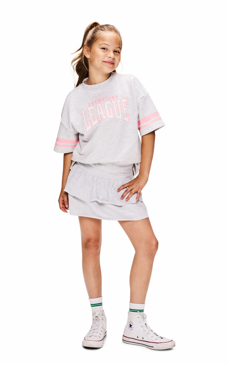 Grijze RETOUR T-shirt ULLA - large