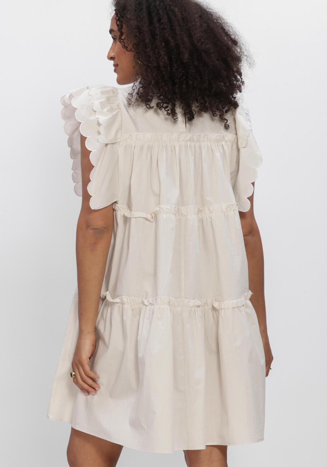 Witte OBJECT Mini jurk OBJHOPE S/L DRESS - large