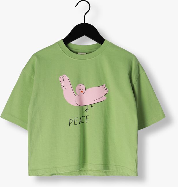 Groene Jelly Mallow T-shirt PEACE T-SHIRT - large
