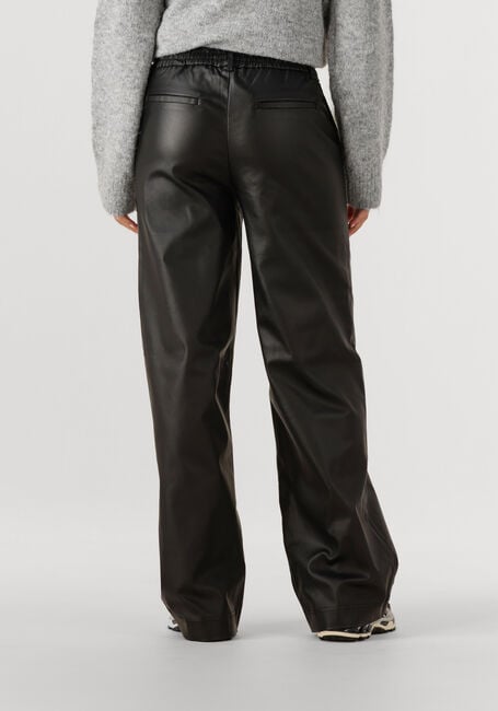 Zwarte OBJECT Wijde broek OBJMELBA LISA WIDE COATED PANT - large