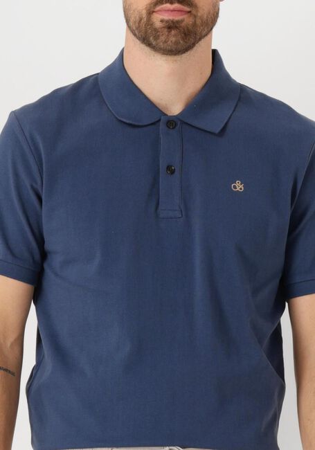 Donkerblauwe SCOTCH & SODA Polo COTTON PIQUE REGULAR FIT POLO - large