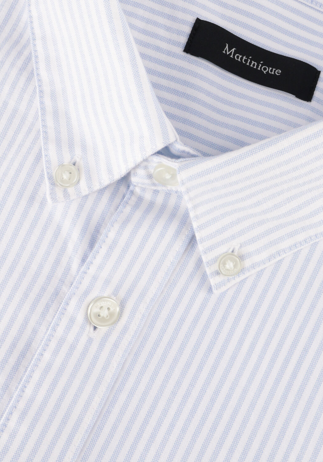 Lichtblauwe MATINIQUE Casual overhemd MATROSTOL BD - large