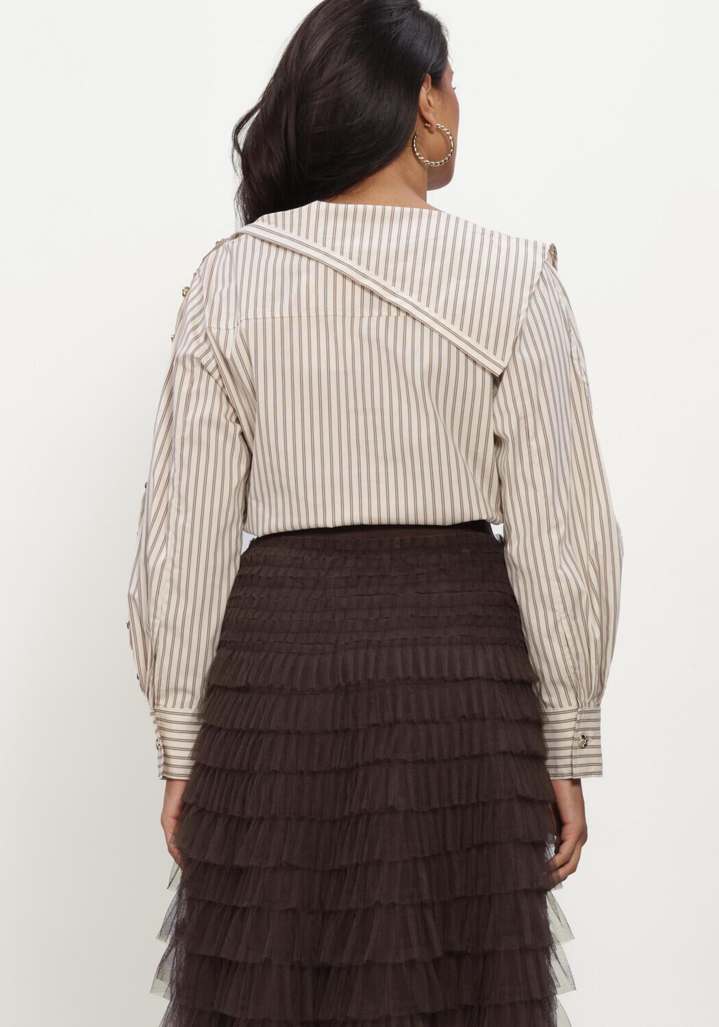 Gebroken wit CO'COUTURE Blouses DALMACC ASYM BUTTON BLOUSE - large