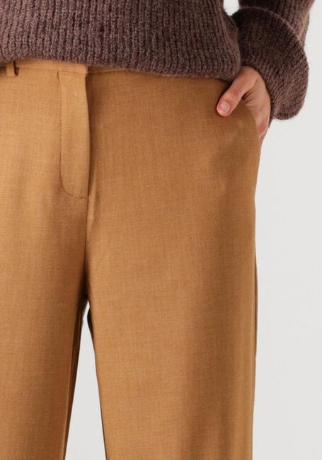 Camel MSCH COPENHAGEN Wijde broek MSCHMACY MICHELLE HW WIDE PANTS LONG - large
