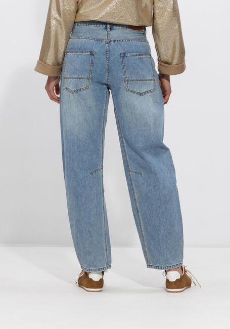 Lichtblauwe SUMMUM Broeken JEANS COCOON LEG VINTAGE COTTON TWILL - large