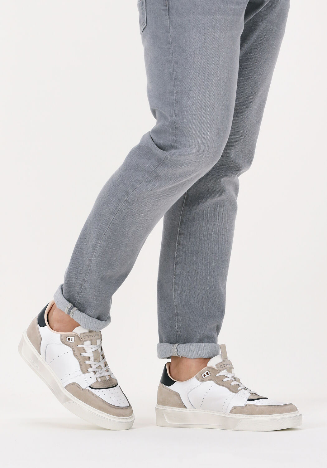 Witte WOOLRICH Lage sneakers CLASSIC TENNIS - large