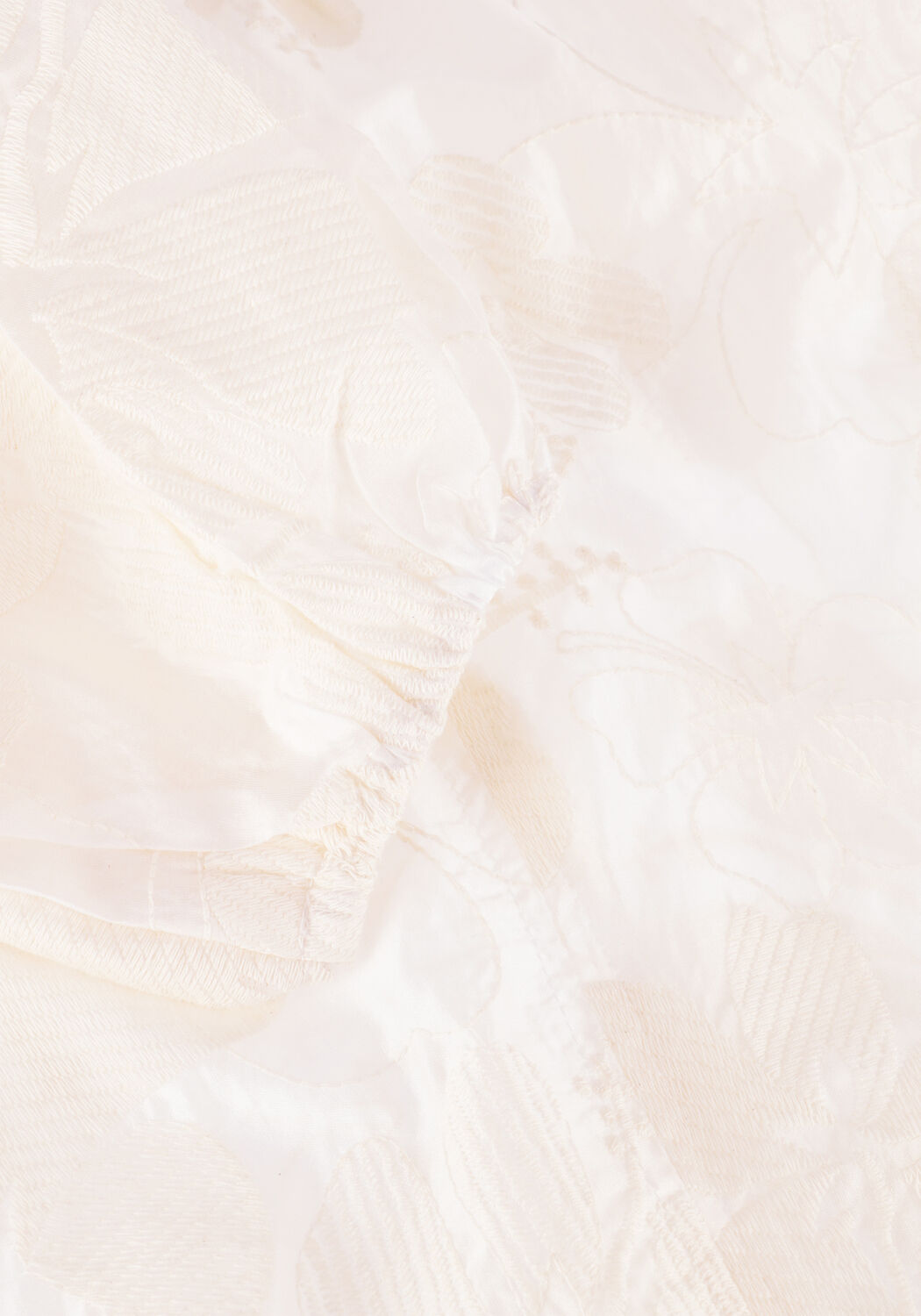 Gebroken wit NUKUS Blouses YONI TOP EMBROIDERY - large