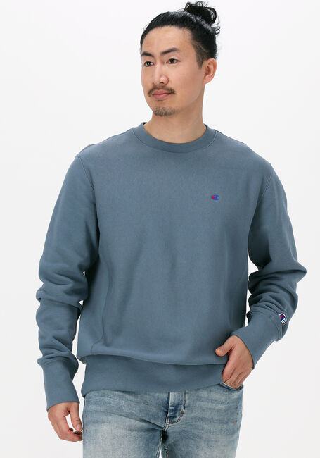 Trein Benodigdheden jaloezie Lichtblauwe CHAMPION Sweater CREWNECK SWEATSHIRT | Omoda