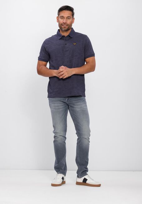 Blauwe PME LEGEND Polo JACQUARD JERSEY - large