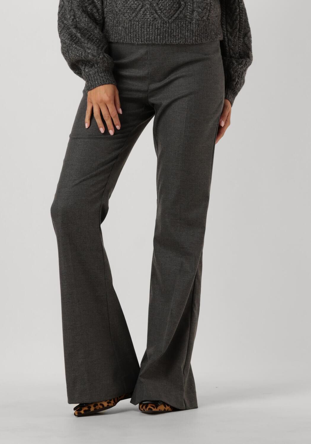 grijze gestuz flared broek paulagz flared pants