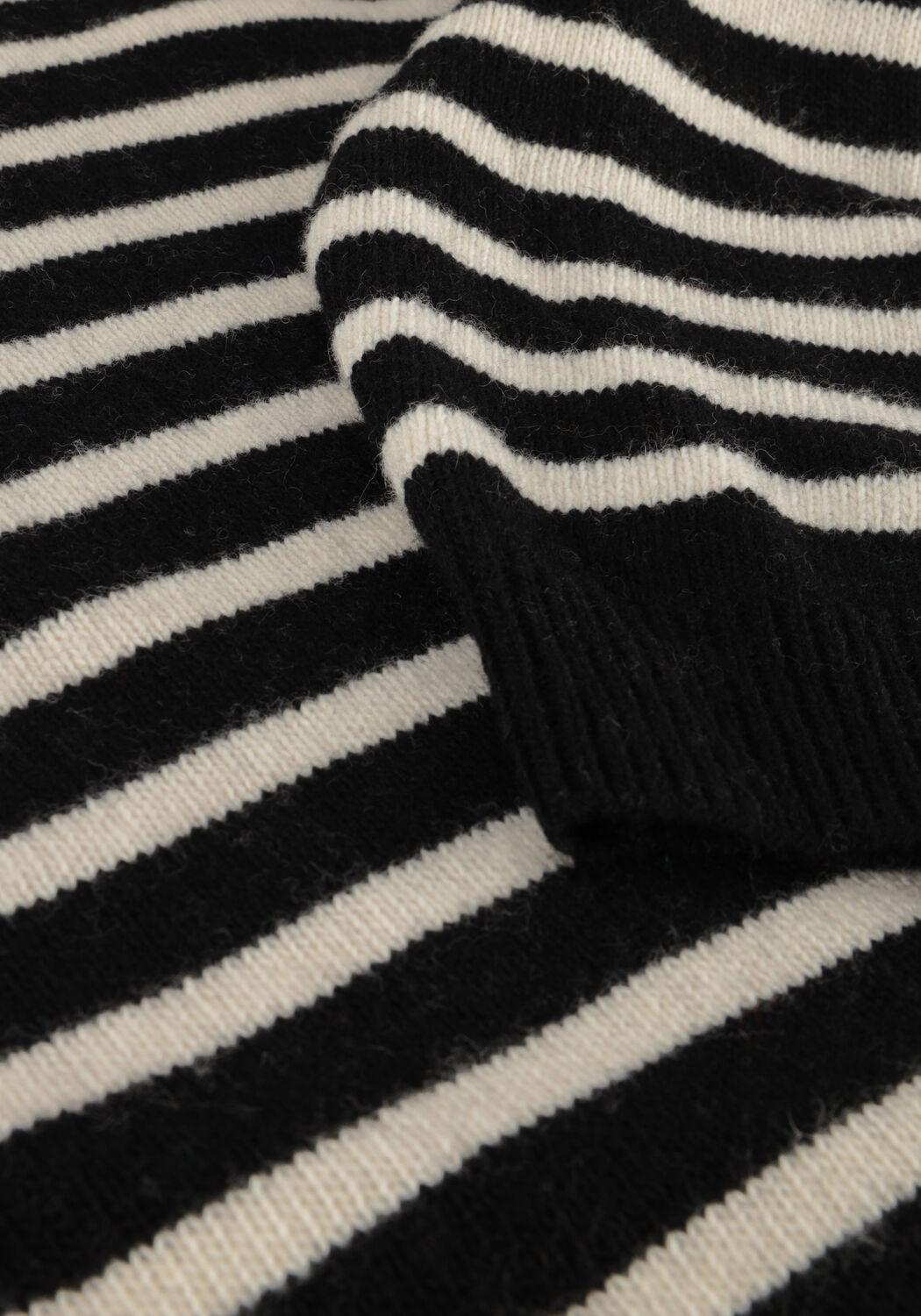 Zwarte BY-BAR Trui JET STRIPE PULLOVER - large