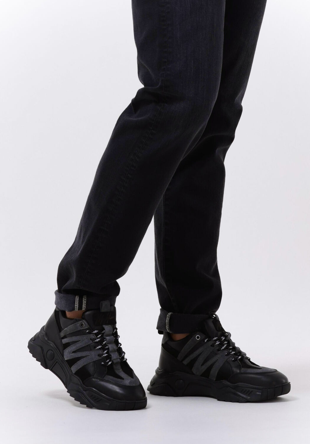 Zwarte MALELIONS Lage sneakers MALELIONS MEN INICIO RUNNER - large